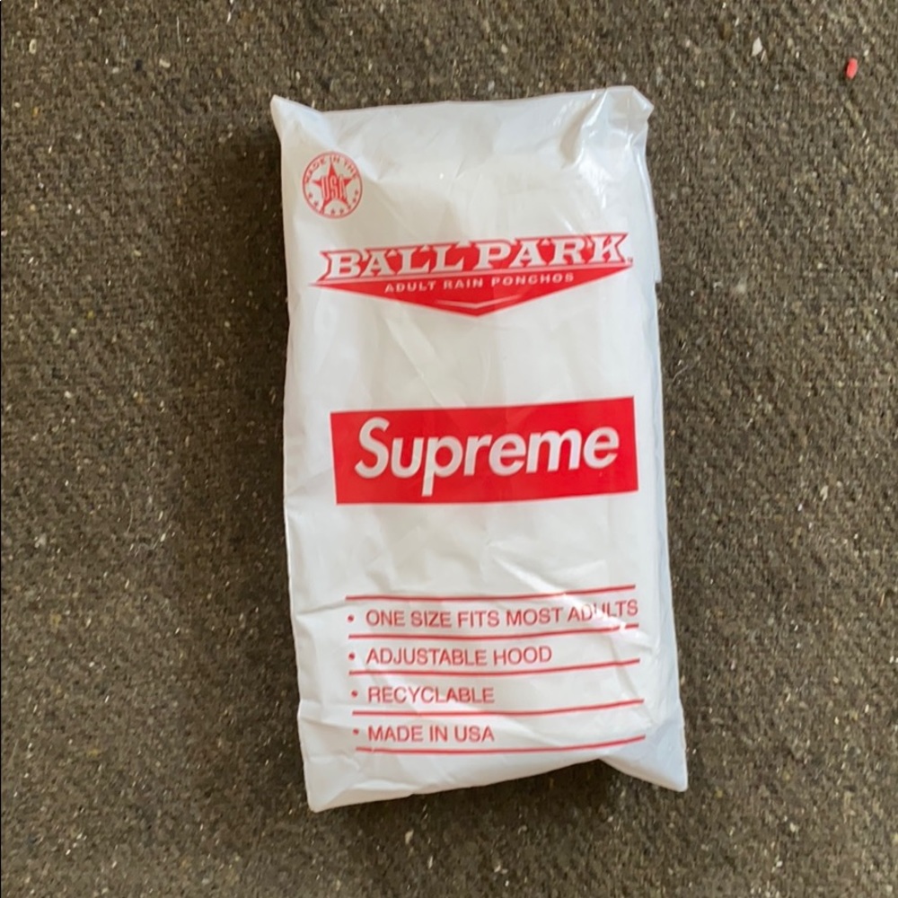 Supreme rain poncho